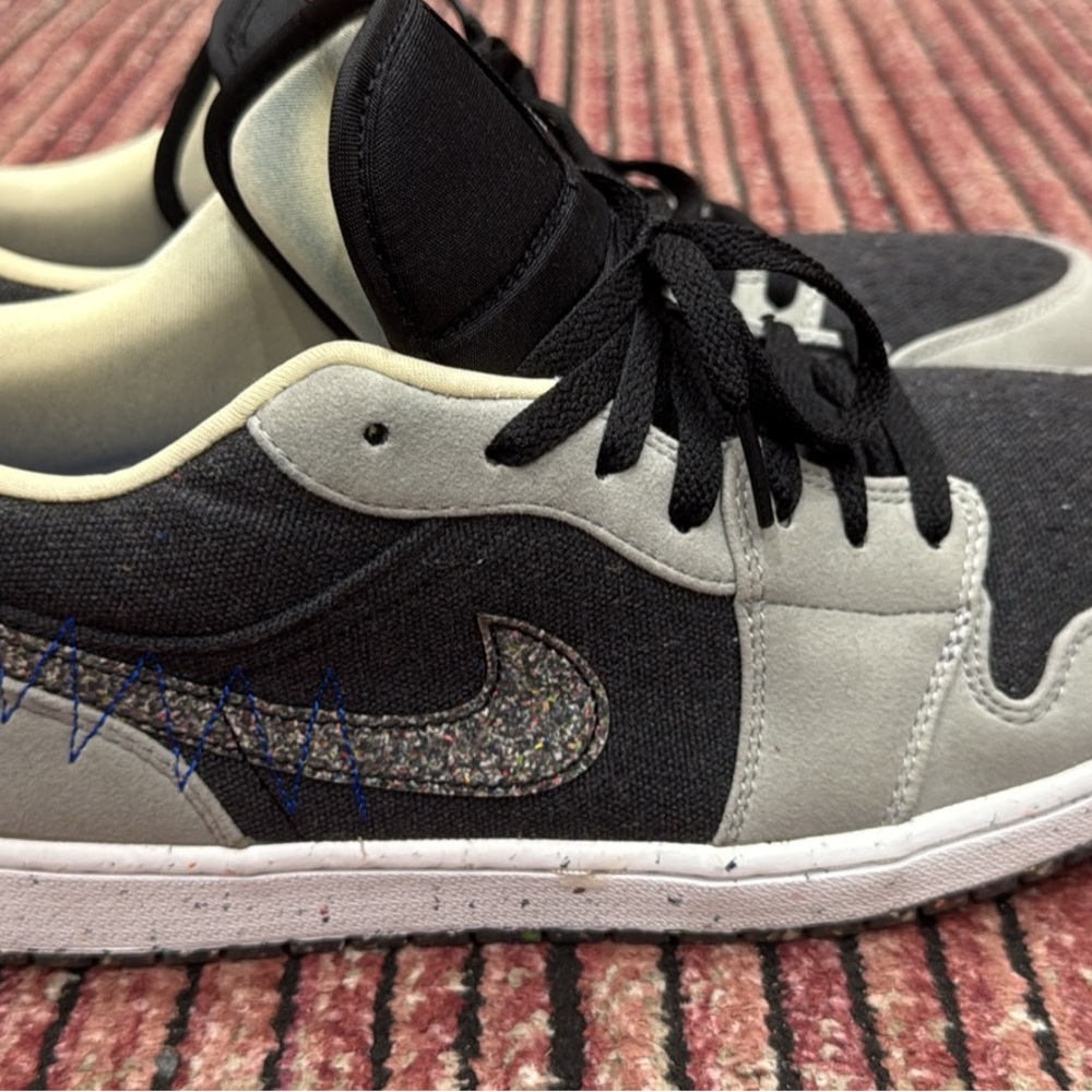 Nike Men's Air Jordan 1 Low Se Crater, Lt Smoke Grey Sz 13